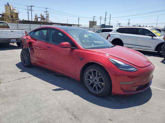 5YJ3E1EA2PF678413 - 2023 TESLA MODEL 3 RED photo 4