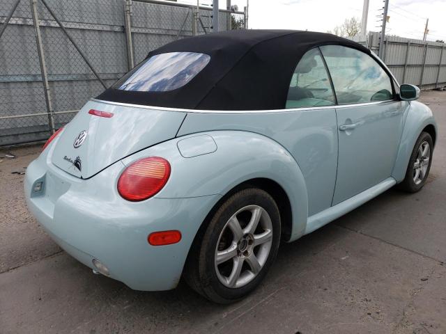 3VWCD21Y44M304465 - 2004 VOLKSWAGEN NEW BEETLE GLS TURQUOISE photo 3