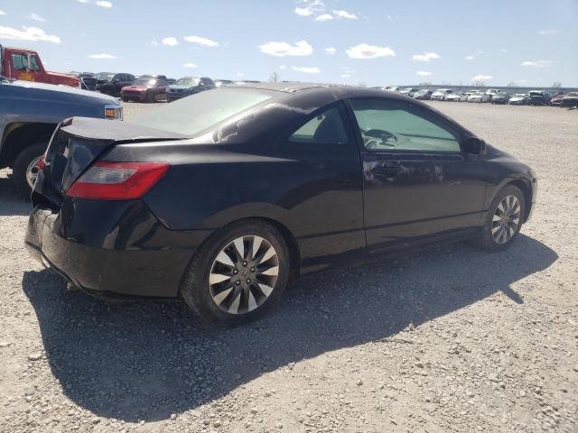 2HGFG1B96AH512173 - 2010 HONDA CIVIC EXL BLACK photo 3