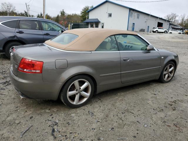 WAUDH48H08K002050 - 2008 AUDI A4 3.2 CABRIOLET QUATTRO TAN photo 3