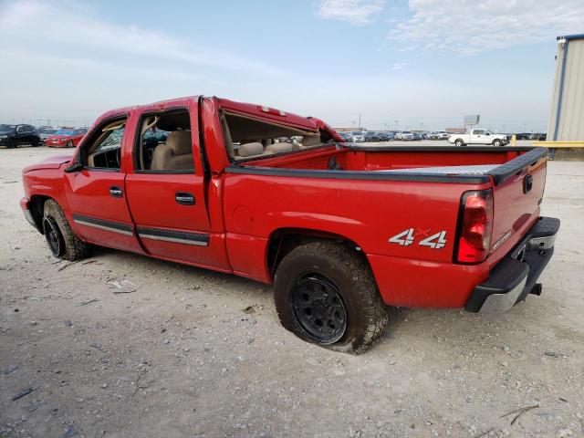 2GCEK13V871172885 - 2007 CHEVROLET SILVERADO K1500 CLASSIC CREW CAB RED photo 2