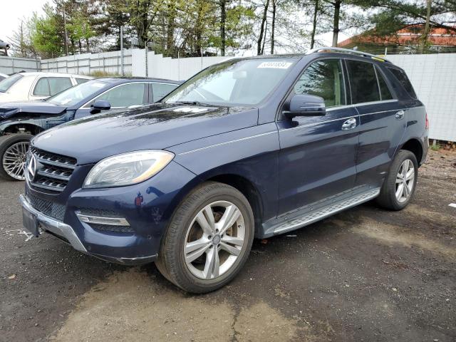 4JGDA5HB4EA339312 - 2014 MERCEDES-BENZ ML 350 4MATIC BLUE photo 1