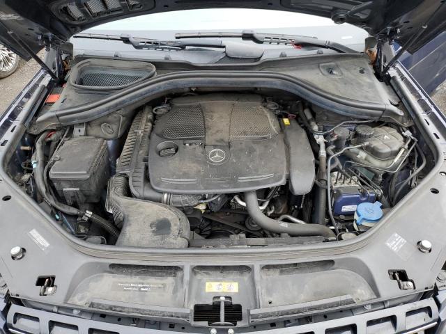 4JGDA5HB4EA339312 - 2014 MERCEDES-BENZ ML 350 4MATIC BLUE photo 11