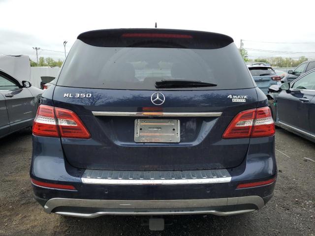 4JGDA5HB4EA339312 - 2014 MERCEDES-BENZ ML 350 4MATIC BLUE photo 6