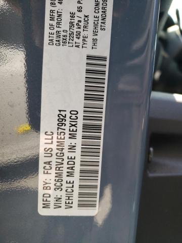 3C6MRVJG4ME579921 - 2021 RAM PROMASTER 3500 HIGH ლურჯი ფოტო 14