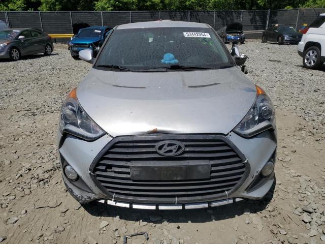 KMHTC6AE3FU223048 - 2015 HYUNDAI VELOSTER TURBO SILVER photo 5