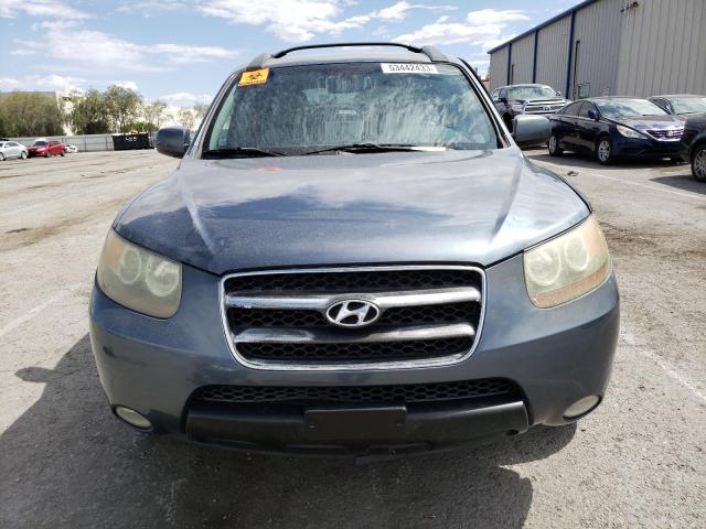 5NMSH13E57H033617 - 2007 HYUNDAI SANTA FE SE BLUE photo 5