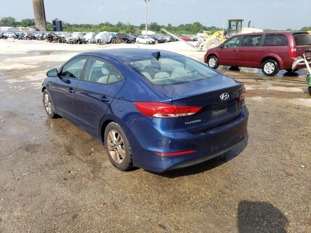 5NPD84LF9HH044286 - 2017 HYUNDAI ELANTRA SE BLUE photo 2