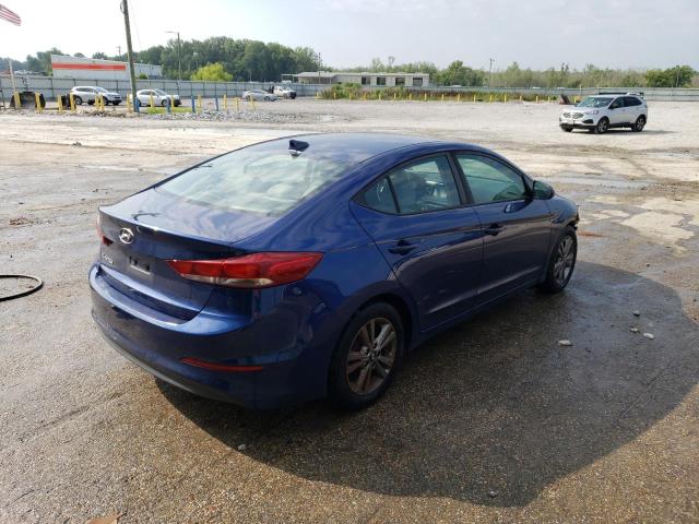 5NPD84LF9HH044286 - 2017 HYUNDAI ELANTRA SE BLUE photo 3