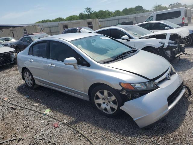 2HGFA16508H342976 - 2008 HONDA CIVIC LX SILVER photo 4