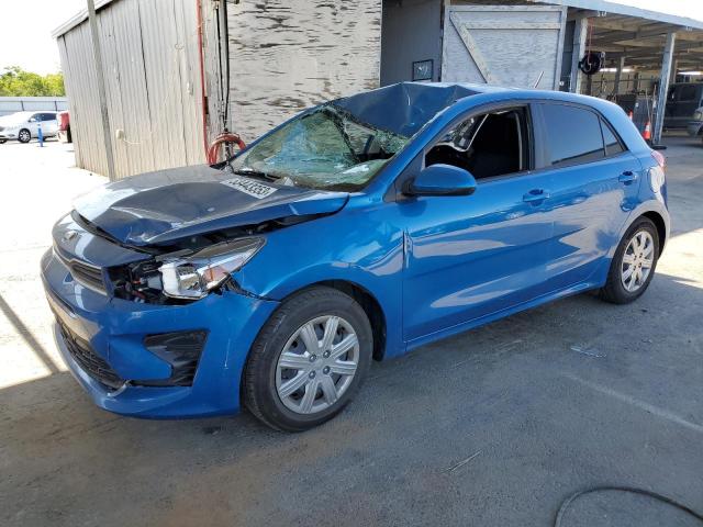 3KPA25AD3ME377738 - 2021 KIA RIO S BLUE photo 1