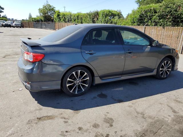 2T1BU4EE9BC587963 - 2011 TOYOTA COROLLA BASE GRAY photo 3