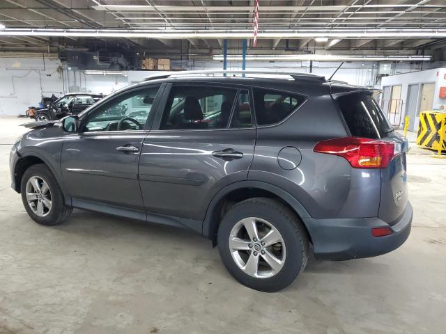 2T3RFREV4FW308095 - 2015 TOYOTA RAV4 XLE ნაცრისფერი ფოტო 2