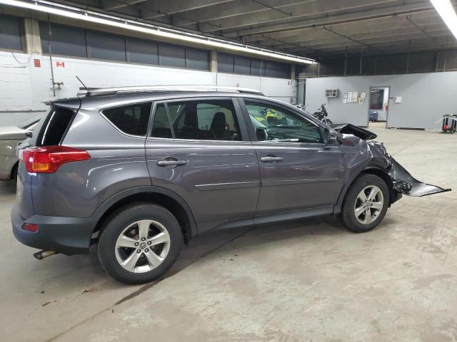 2T3RFREV4FW308095 - 2015 TOYOTA RAV4 XLE ნაცრისფერი ფოტო 3