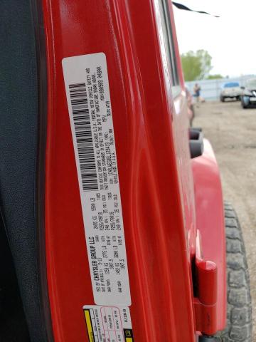 1C4BJWEG8EL123419 - 2014 JEEP WRANGLER U SAHARA RED photo 12