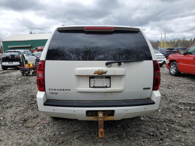 1GNUKJE35AR142109 - 2010 CHEVROLET SUBURBAN K1500 LT WHITE photo 6