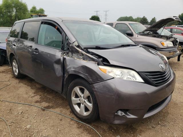 5TDKA3DC1CS011330 - 2012 TOYOTA SIENNA BASE GRAY photo 4