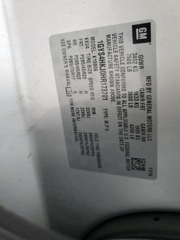 1GYS4HKJ0HR173701 - 2017 CADILLAC ESCALADE ESV LUXURY 银色 照片 13