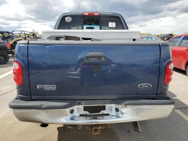 1FTRW08L23KB72009 - 2003 FORD F150 SUPERCREW BLUE photo 6