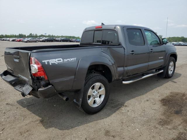 3TMMU4FN1FM079653 - 2015 TOYOTA TACOMA DOUBLE CAB LONG BED GRAY photo 3