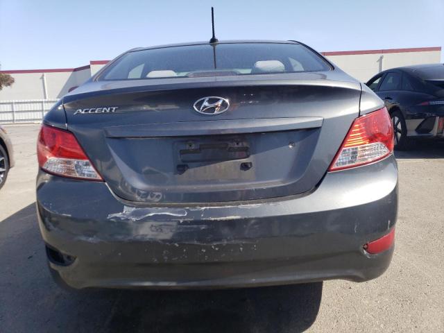 KMHCT4AE7DU274392 - 2013 HYUNDAI ACCENT GLS GRAY photo 6