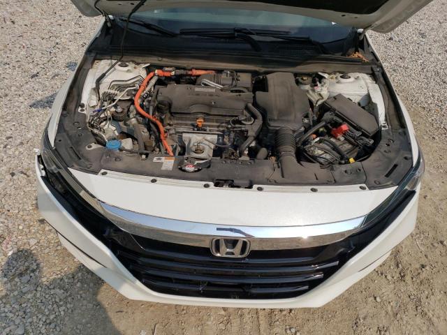 1HGCV3F53KA018221 - 2019 HONDA ACCORD HYBRID EXL WHITE photo 11