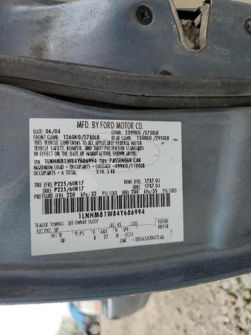 1LNHM81W84Y686994 - 2004 LINCOLN TOWN CAR EXECUTIVE BLUE photo 12