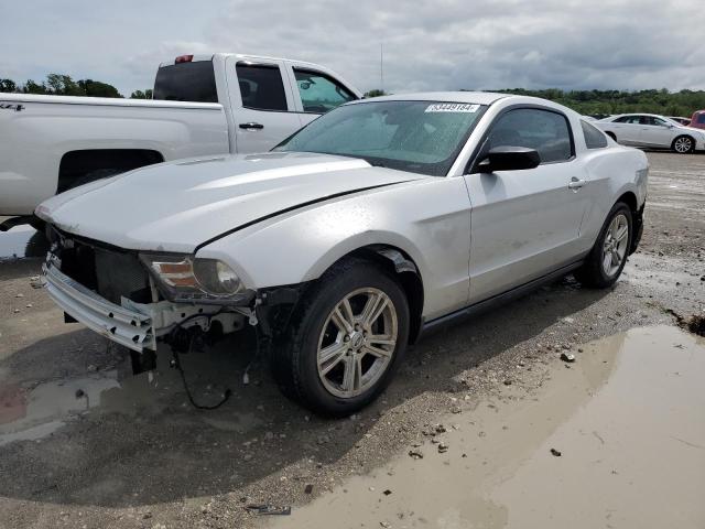1ZVBP8AN5A5180820 - 2010 FORD MUSTANG SILVER photo 1
