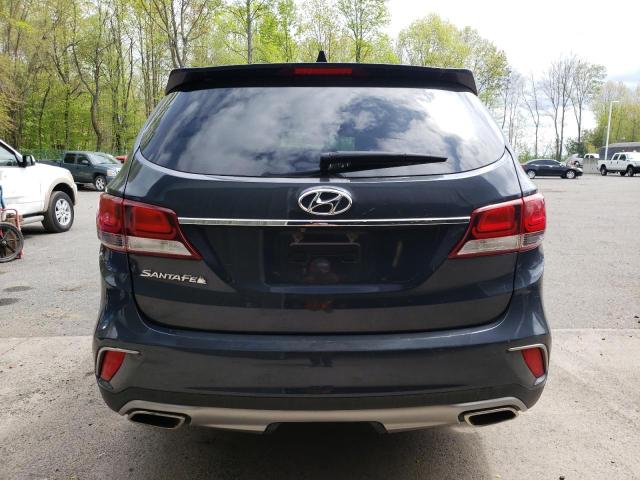 KM8SN4HFXHU189802 - 2017 HYUNDAI SANTA FE SE BLUE photo 6