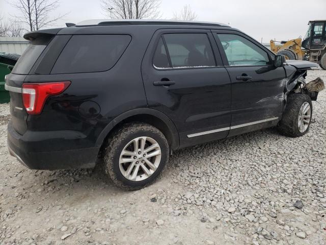 1FM5K7D88GGA80105 - 2016 FORD EXPLORER XLT BLACK photo 3