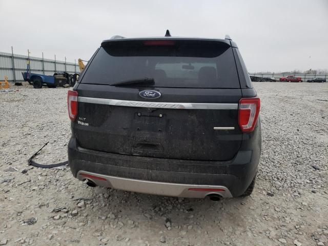 1FM5K7D88GGA80105 - 2016 FORD EXPLORER XLT BLACK photo 6