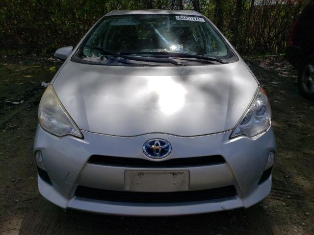 JTDKDTB37C1511144 - 2012 TOYOTA PRIUS C SILVER photo 5