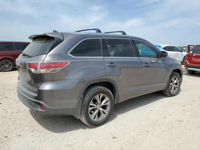 5TDKKRFH7FS110831 - 2015 TOYOTA HIGHLANDER XLE 灰色 照片 3