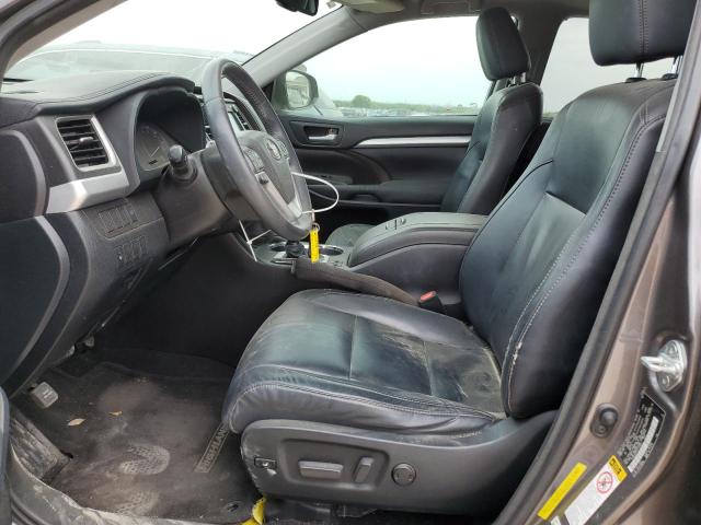 5TDKKRFH7FS110831 - 2015 TOYOTA HIGHLANDER XLE 灰色 照片 7