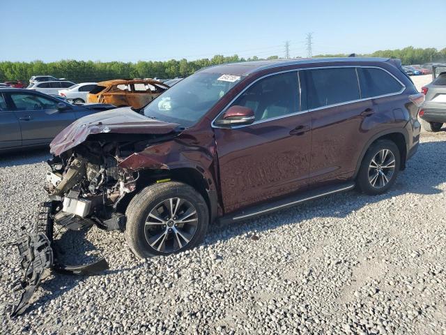 5TDKKRFH4GS183575 - 2016 TOYOTA HIGHLANDER XLE MAROON photo 1