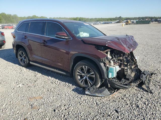 5TDKKRFH4GS183575 - 2016 TOYOTA HIGHLANDER XLE MAROON photo 4