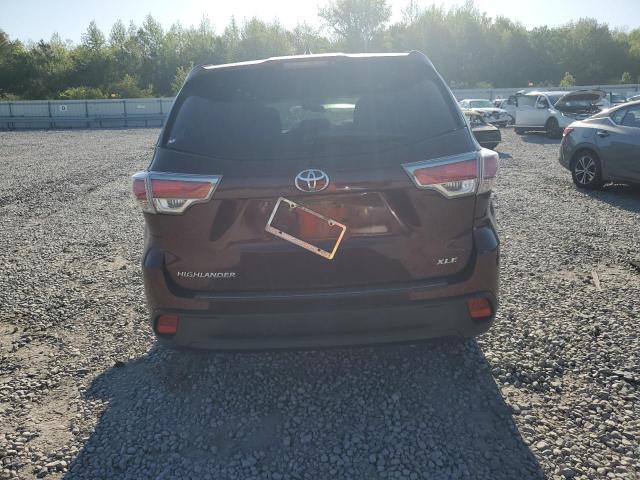 5TDKKRFH4GS183575 - 2016 TOYOTA HIGHLANDER XLE MAROON photo 6