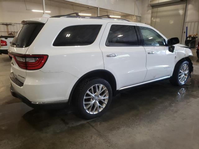 1C4SDJET3EC318626 - 2014 DODGE DURANGO CITADEL WHITE photo 3