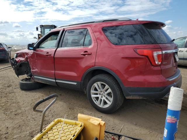 1FM5K8D86JGB94276 - 2018 FORD EXPLORER XLT RED photo 2