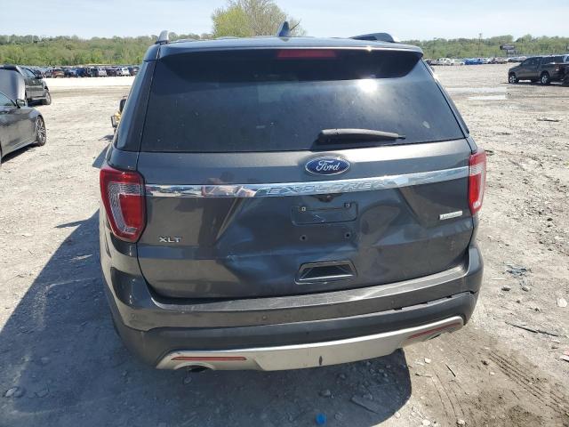 1FM5K7DH7HGB27688 - 2017 FORD EXPLORER XLT GRAY photo 6