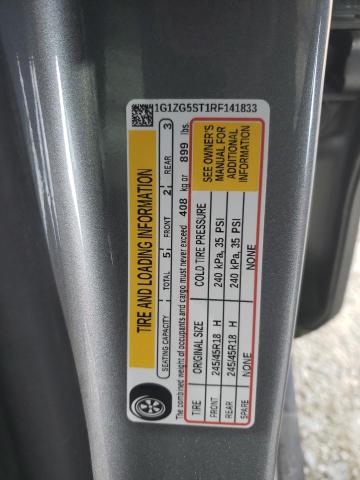 1G1ZG5ST1RF141833 - 2024 CHEVROLET MALIBU RS 银色 照片 12