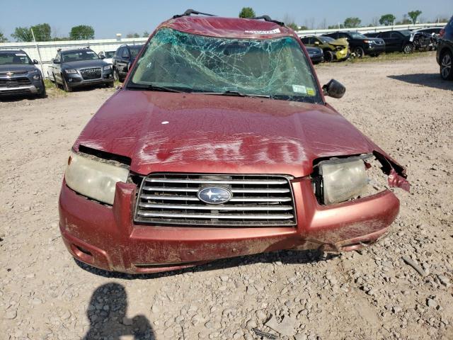 JF1SG63628G728791 - 2008 SUBARU FORESTER 2.5X RED photo 5