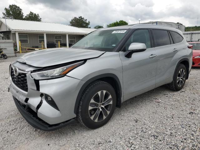 5TDGZRBH1LS500312 - 2020 TOYOTA HIGHLANDER XLE SILVER photo 1