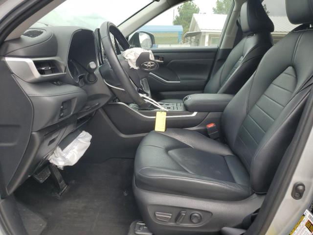 5TDGZRBH1LS500312 - 2020 TOYOTA HIGHLANDER XLE SILVER photo 7