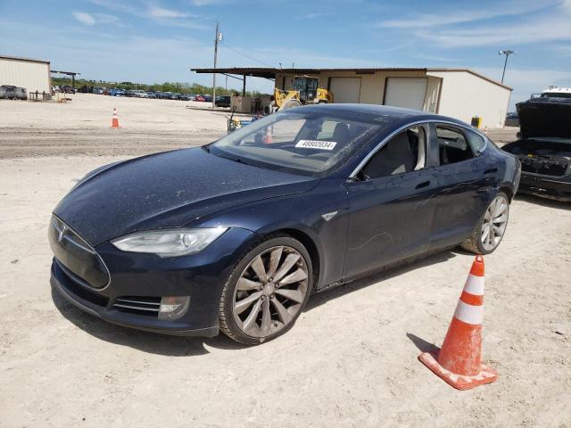 5YJSA1CN4DFP26857 - 2013 TESLA MODEL S ლურჯი ფოტო 1