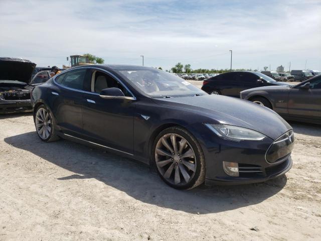 5YJSA1CN4DFP26857 - 2013 TESLA MODEL S ლურჯი ფოტო 4