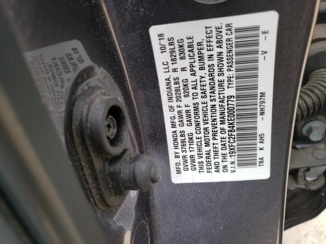 19XFC2F84KE000779 - 2019 HONDA CIVIC SPORT 灰色 照片 12