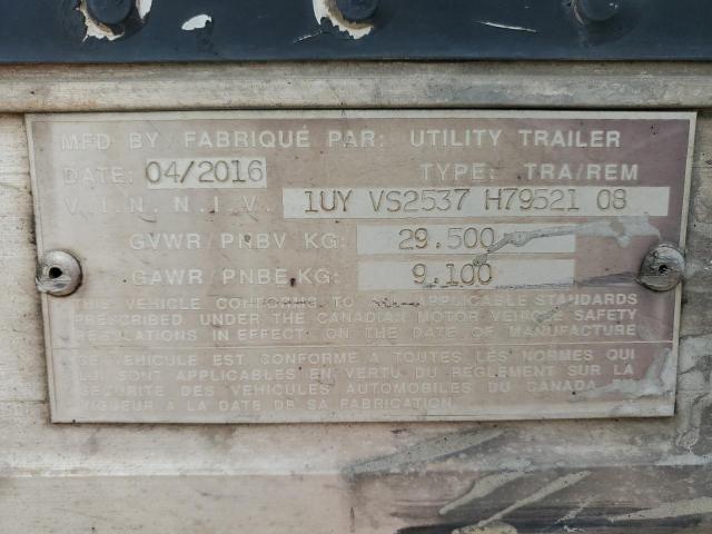 1UYVS2537H7952108 - 2017 UTILITY TRAILER WHITE photo 10