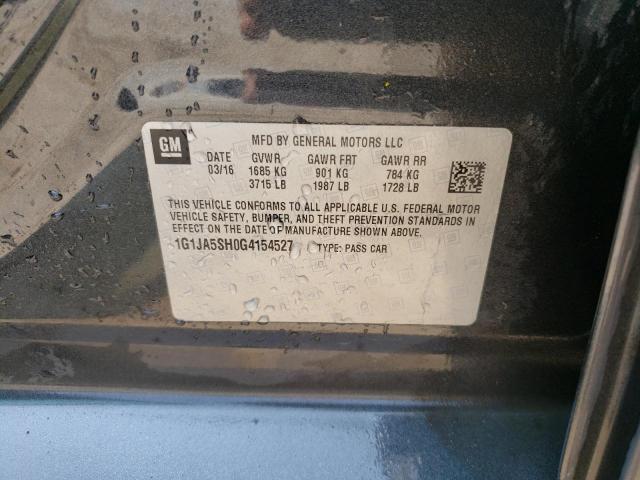 1G1JA5SH0G4154527 - 2016 CHEVROLET SONIC LS 灰色 照片 13