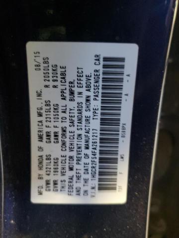 1HGCR2F54FA261217 - 2015 HONDA ACCORD SPORT ლურჯი ფოტო 13